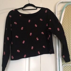 Rolling Stones Cropped Sweatshirt